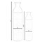 Elegant Black or White Cylinder Shaped Tall Spun Bamboo Floor Vases, Embellished with a Glossy Lacquer, and Enhanced with Natural Bamboo Finish - Stylish Home Decor, Heights of 31 and 23.5 Inches